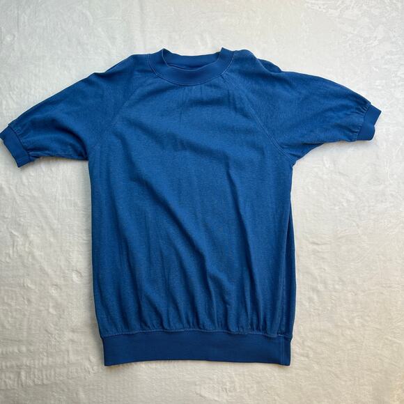 Jungmaven Short Sleeve Raglan Tee T-Shirt Top Small Galaxy Blue 55% Hemp EUC - Picture 9 of 12